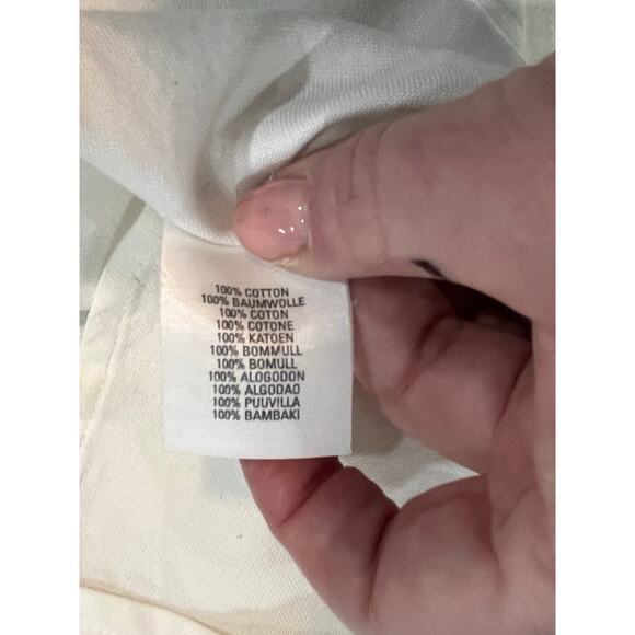 Burberry London White Classic Button Down Shirt Nova Check Collar Cuffs Sz Small - Picture 15 of 15